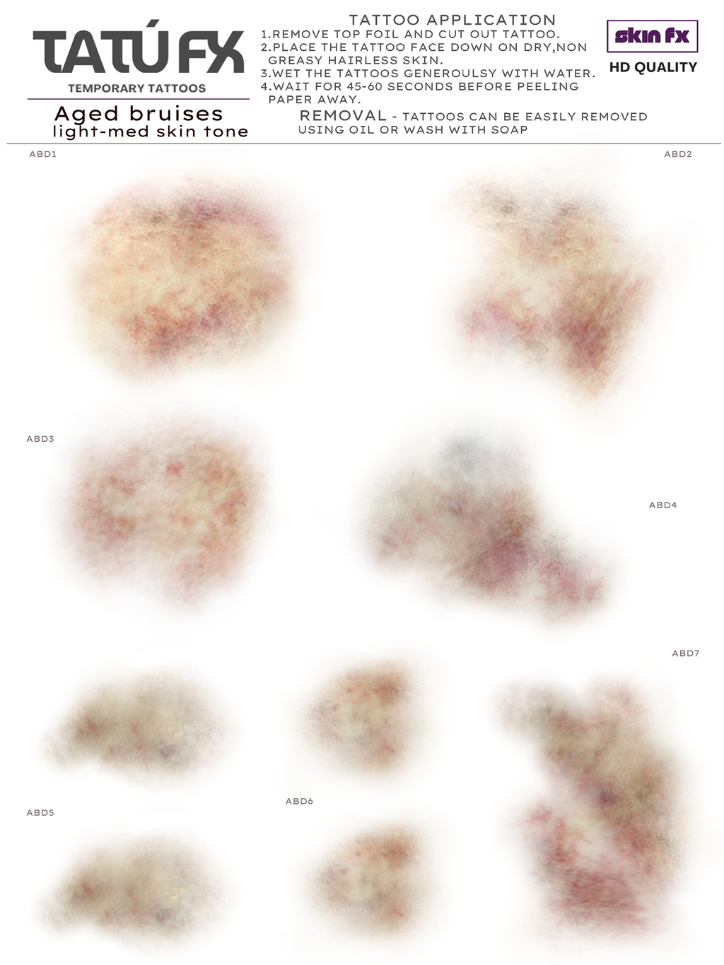 Bruising - Aged Medium Size, Pale - Medium Skin Tone