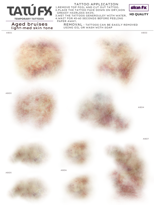 Bruising - Aged Medium Size, Pale - Medium Skin Tone