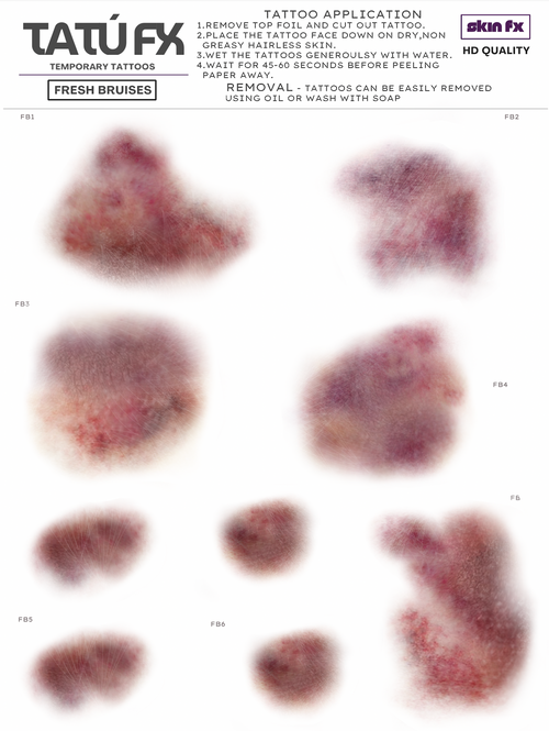 Bruises - Fresh Medium Size, Medium - Dark Skin Tone