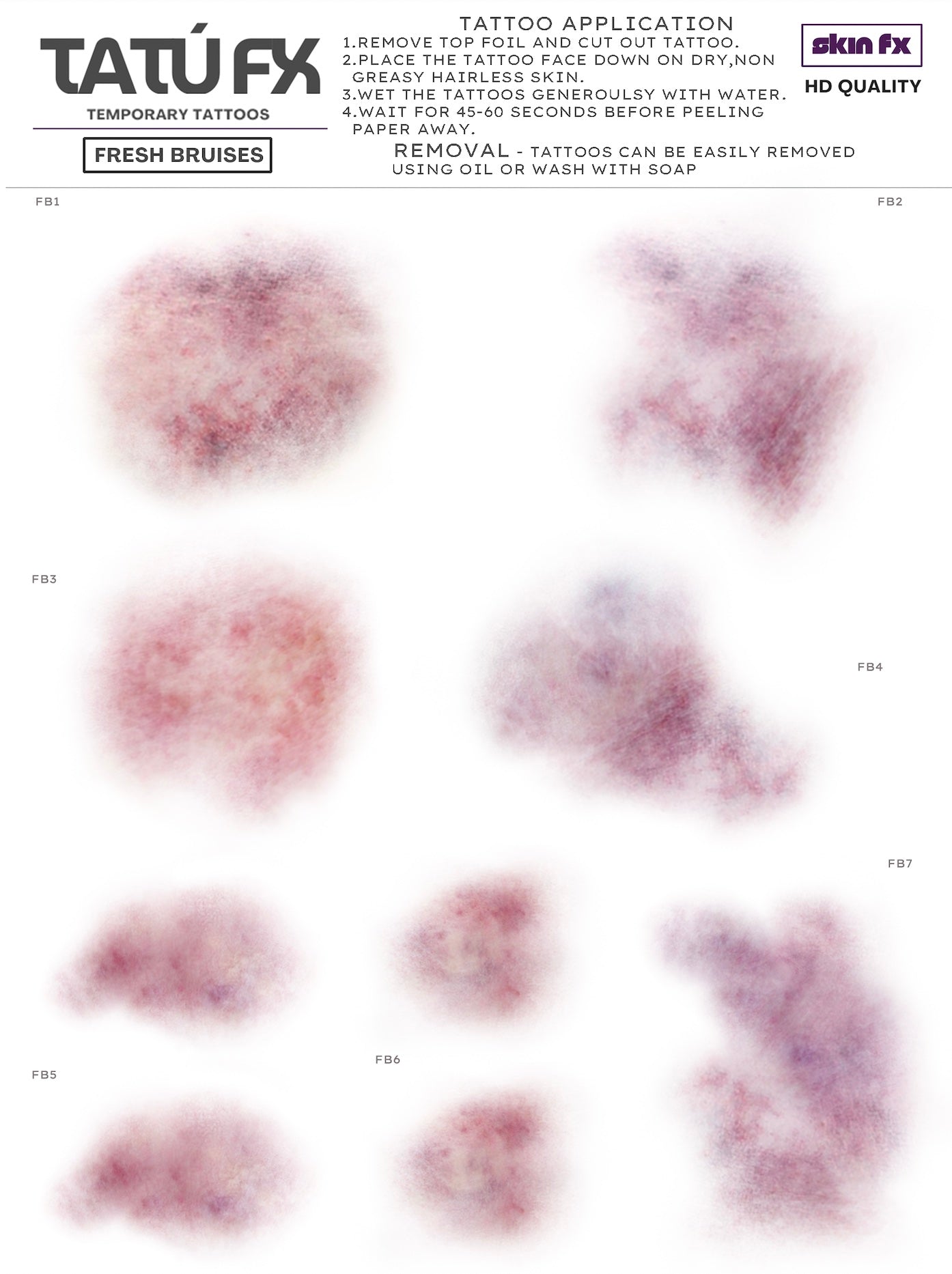 Bruising - Fresh Medium Size