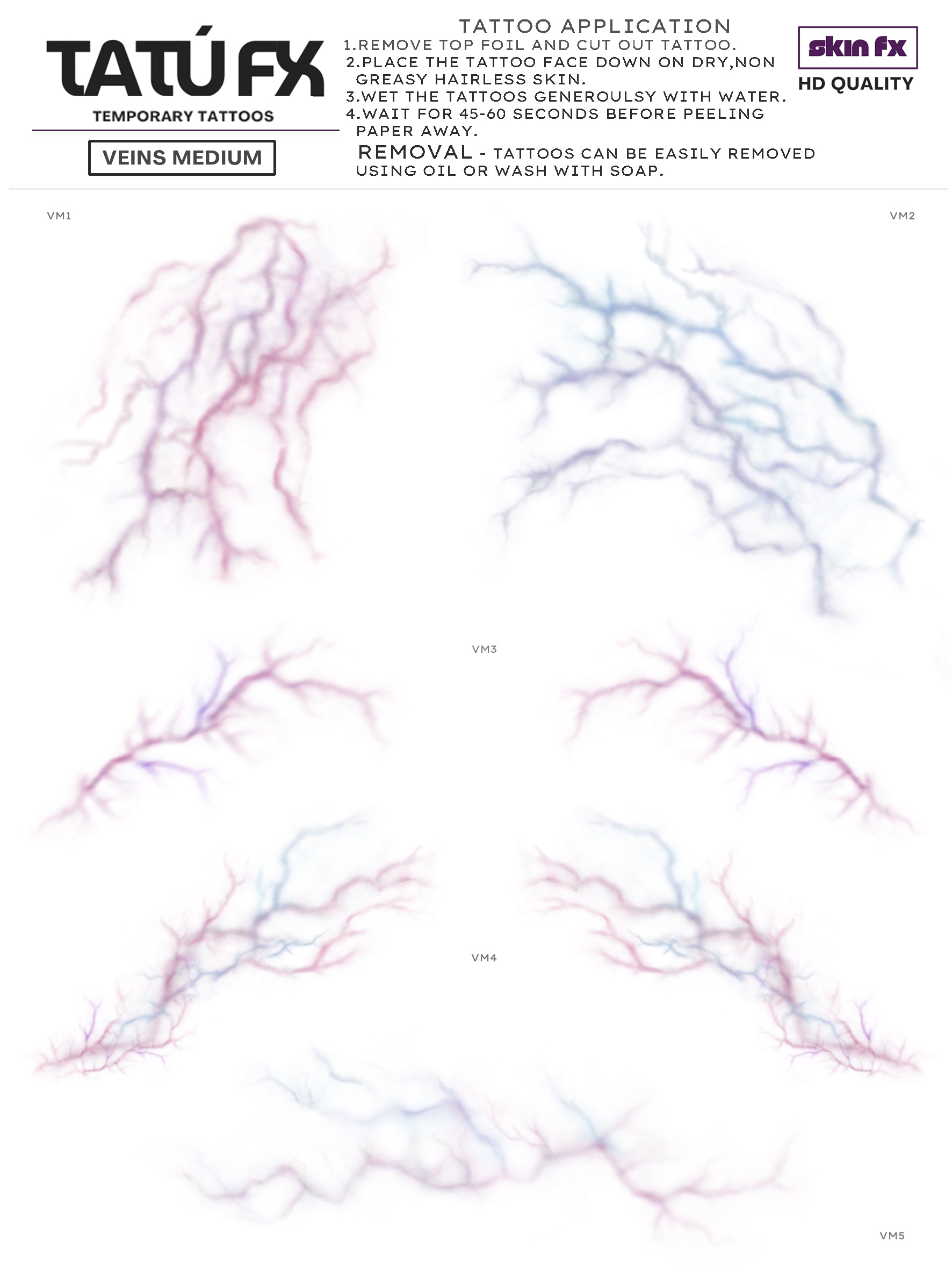 Veins - Natural Medium Size