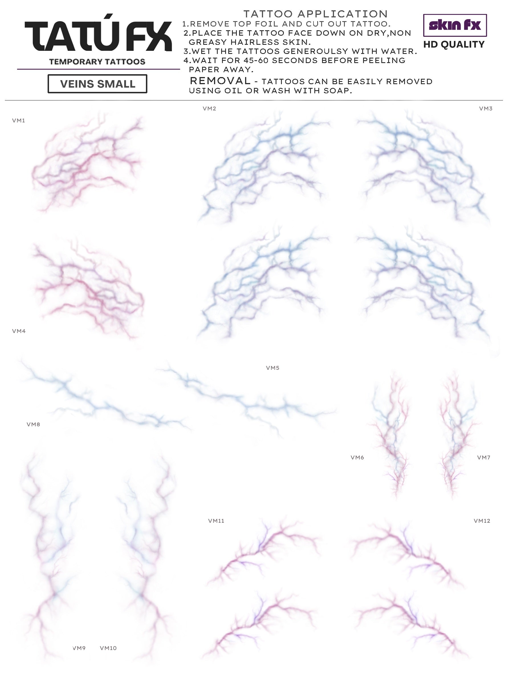 Veins - Natural small Size